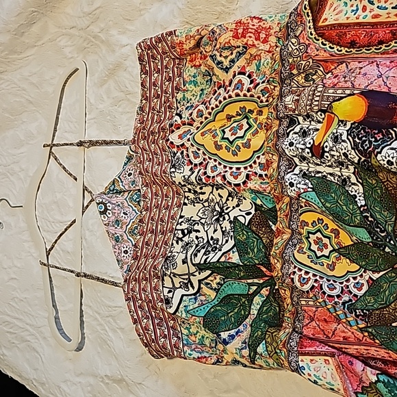 Farm rio medium faux wrap parrot toucan 🦜 dress - Picture 10 of 10